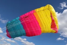 Reflex 145 skydiving parachute - 9 cell elliptical main canopy - great shape
