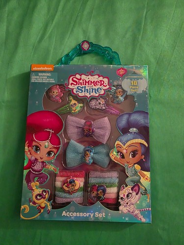 Shimmer & Shine Girls 18pk Hair Set & Trolls Mini Bows 2pk New Gift Lot of 4 - Picture 2 of 7