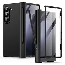 For Samsung Galaxy Z Fold 6 Superior Liquid Silicone Case Pen Slot+Screen Cover