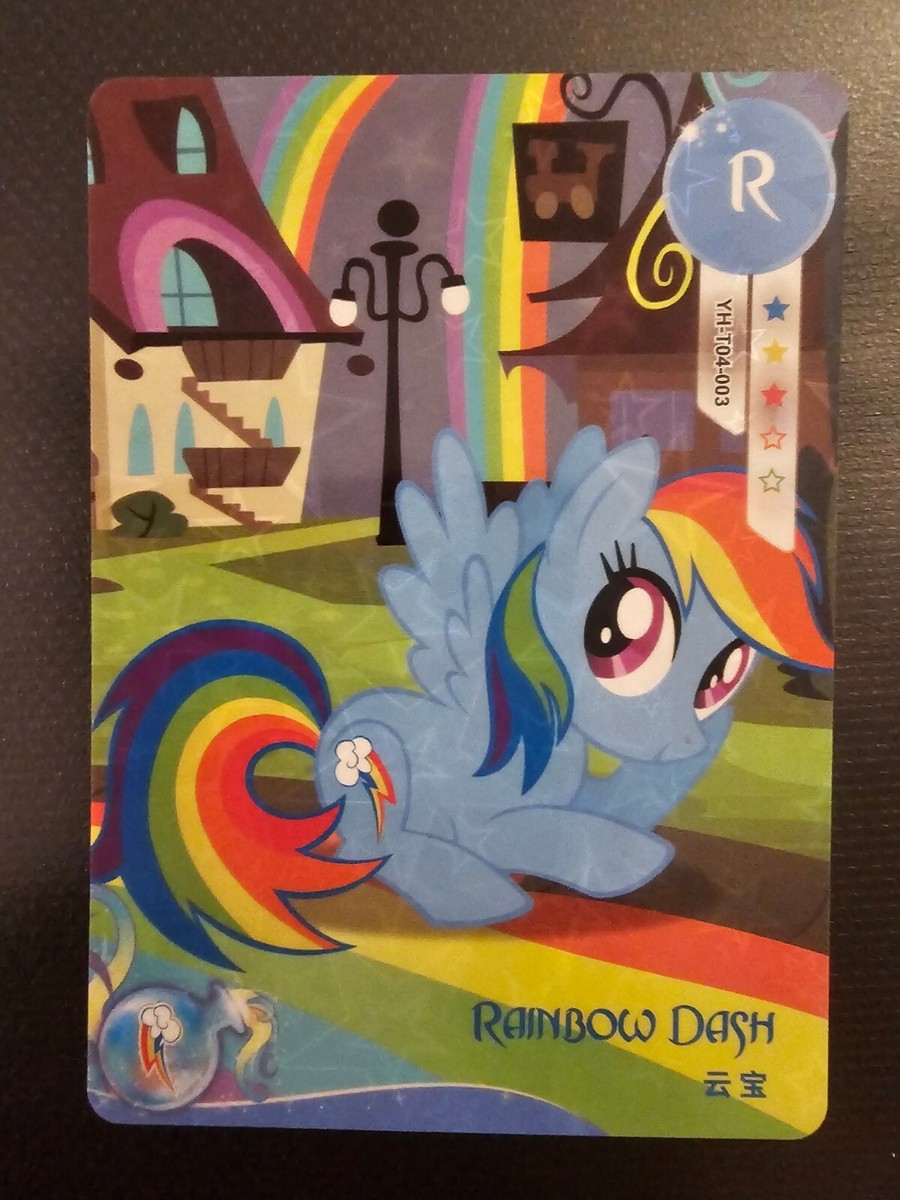 Rainbow Dash yh-t04-003 my little pony kayou trading card R Rainbow Dash yh-t04-003 my little pony kayou trading card R