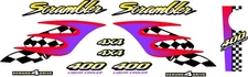 1997 Polaris Scrambler 400 ATV Decal Kit 4x4 400