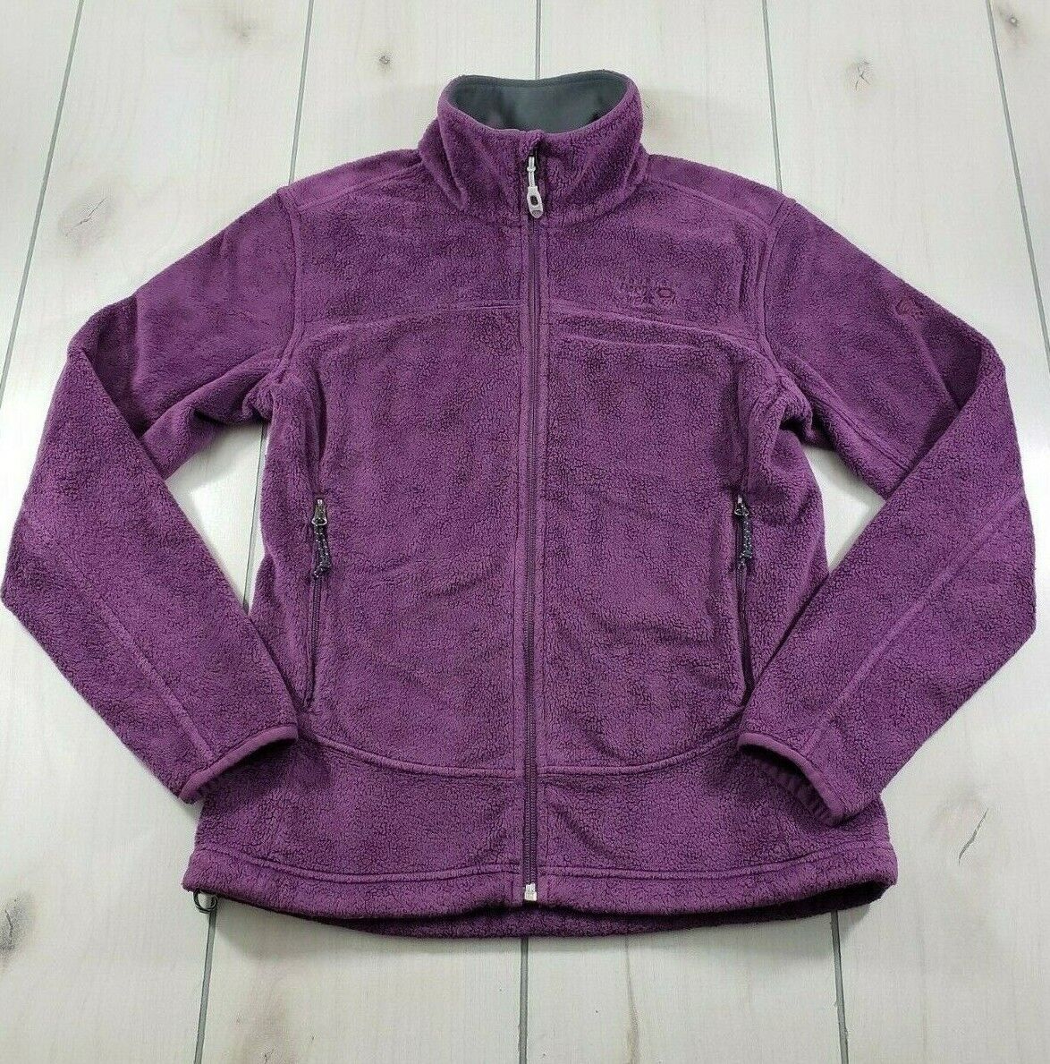MOUNTAIN HARDWEAR Pyxis Fleece Jacket Embroidered Lilac Zip MOUNTAIN HARDWEAR Pyxis Fleece Jacket Embroidered Lilac Zip