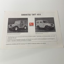 DAIHATSU TAFT 4x4 / brochure sheet 2p NL