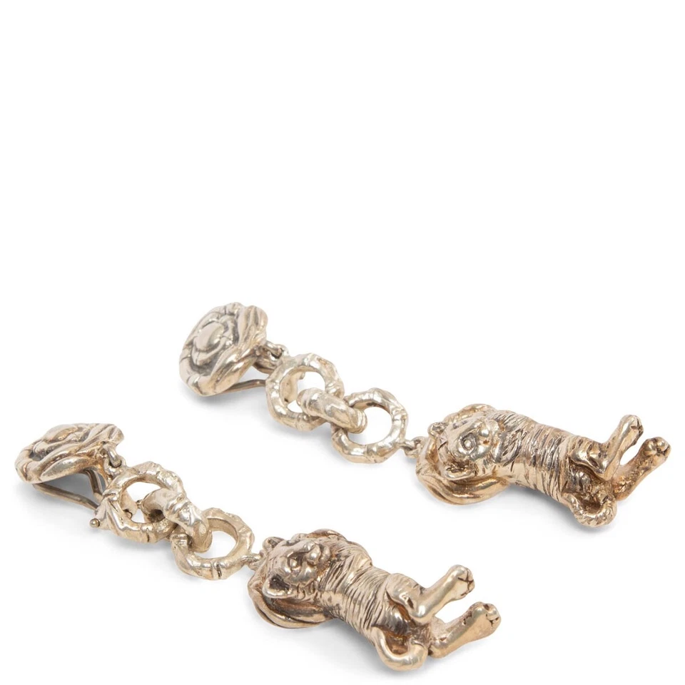 Pendientes colgantes 67422 auténticos BARRY KIESELSTEIN-CORD plata esterlina TIGER CUB Foto 3 de 4