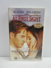 At First Sight, Val Kilmer, Mira Sorvino, VHS Tape, Vintage Video, Movie, M
