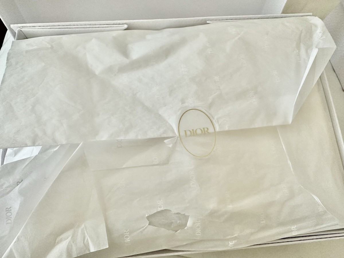 Christian Dior Large White Textured Couture Gift Box Full Set | eBay