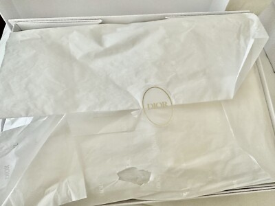 Christian Dior Large White Textured Couture Gift Box Full Set | eBay