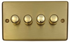 G&H Satin Brushed Brass CSBB Light Switches, Plug Sockets, USB, Dimmers, Toggles