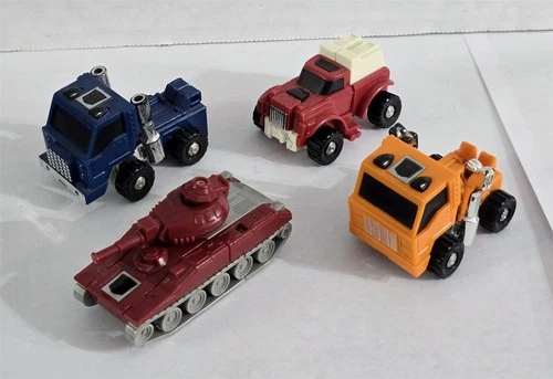 B-253 VINTAGE 1980'S HASBRO G1 TRANSFORMERS AUTOBOT MINI VEHICLES LOT