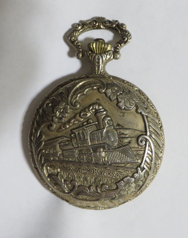 VTG CITIKON EMBOSSED TRAIN POCKET WATCH SWISS EBAUCHE ANTI MAGNETIC HAND WIND