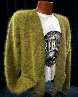 Men's New Cardigan Mohair Sweater Retro Reproduction - Kurt Cobain - Nirvana XL