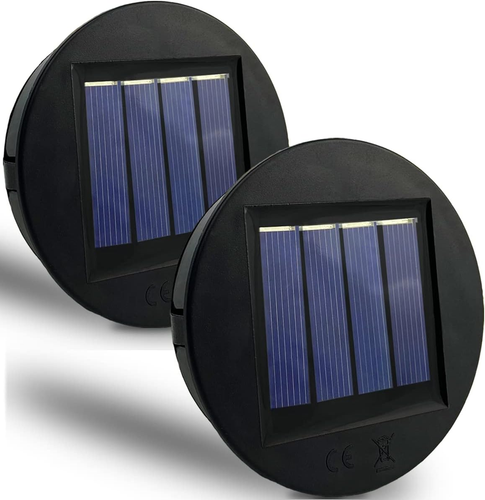 Replacement Solar Light Parts, 2 Pack Solar Lights Replacement Top, 8 Lumens Sol - Bild 10 von 12