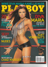 PLAYBOY-----APRIL 2008---MARIA KANELLIS--WWE COVER