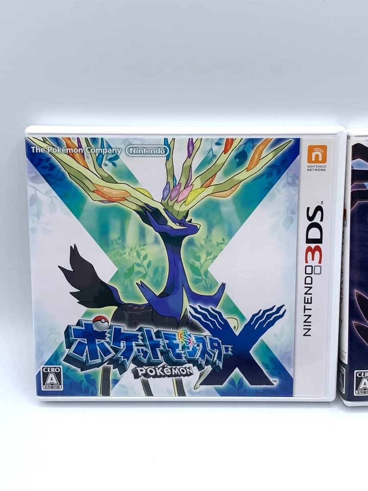 Pokemon X & Y Set of 2 Nintendo 3DS 3 DS Japanese Boxed Tested - Image 3 of 4