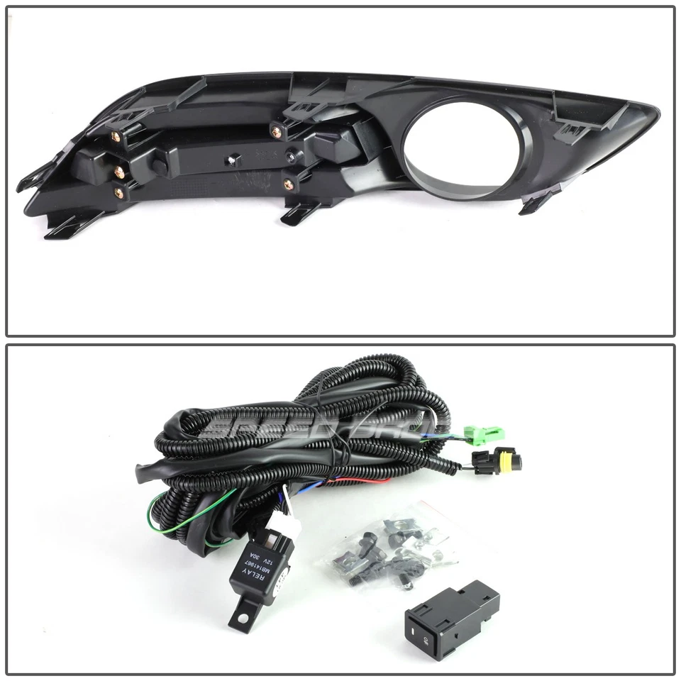 PARA NISSAN SENTRA 13-16 4 PUERTAS LENTE TRANSPARENTE OE PAR DE LUCES ANTINIEBLA + INTERRUPTOR Foto 4 de 4