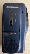 OLYMPUS PEARLCORDER S702 HANDHELD CASSETTE VOICE RECORDER FOR PARTS/REPAIR.