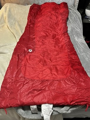 MARMOT SLEEPING BAG TRESTLES 40 LONG 6.6  ~RIGHT/LEFT ZIP~STASH POCKET ~NEW