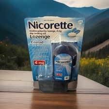 Nicorette Coated Nicotine Polacrilex Lozenge 4mg Ice Mint 20 Pieces Exp 07/27