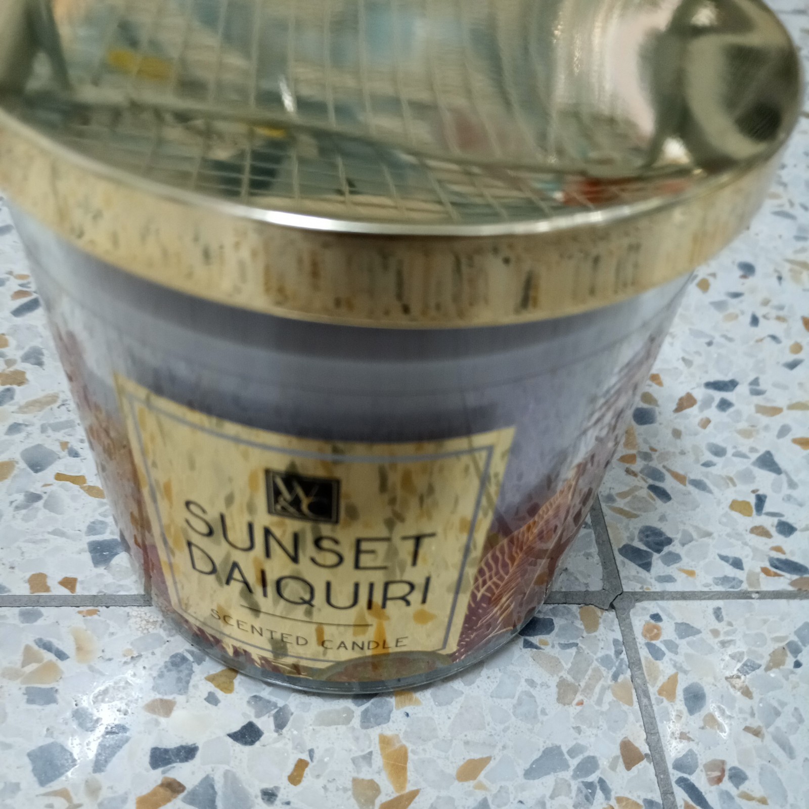 Wickford & Co Summer Cocktail Scented Candle Glass Jar - Sunset Daiquiri - 350g
