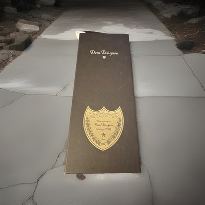 Vintage 2008 Dom Perignon Champagne Brut Empty Bottle w/perfect Box And Pamphlet