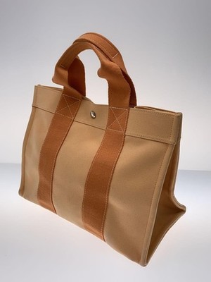 Auth HERMES tote bag canvas Orange Bora Bora PM #19127 | eBay