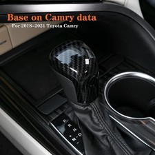 Carbon Fiber Gear Shift Knob Cover Trim Cap Protector For Toyota Camry 2018-2022