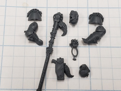 #ad 40k Space Wolves Bits Wolf Scout Kill Team Rune Priest Skjald World Wolf Staff $21.99