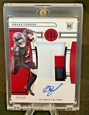 DRAKE LONDON 2022 National Treasures 166 Purple RPA RC Patch Auto 09/49