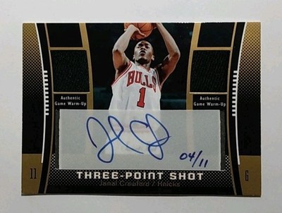 2004-05 Upper Deck UD Sweet Spot Jamal Crawford Three Point Shot Auto Jersey /11