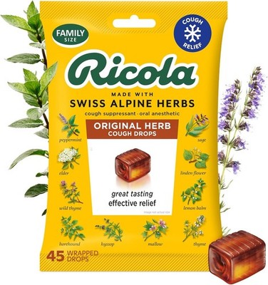 Ricola Original Herb Cough Drops, 45 Count