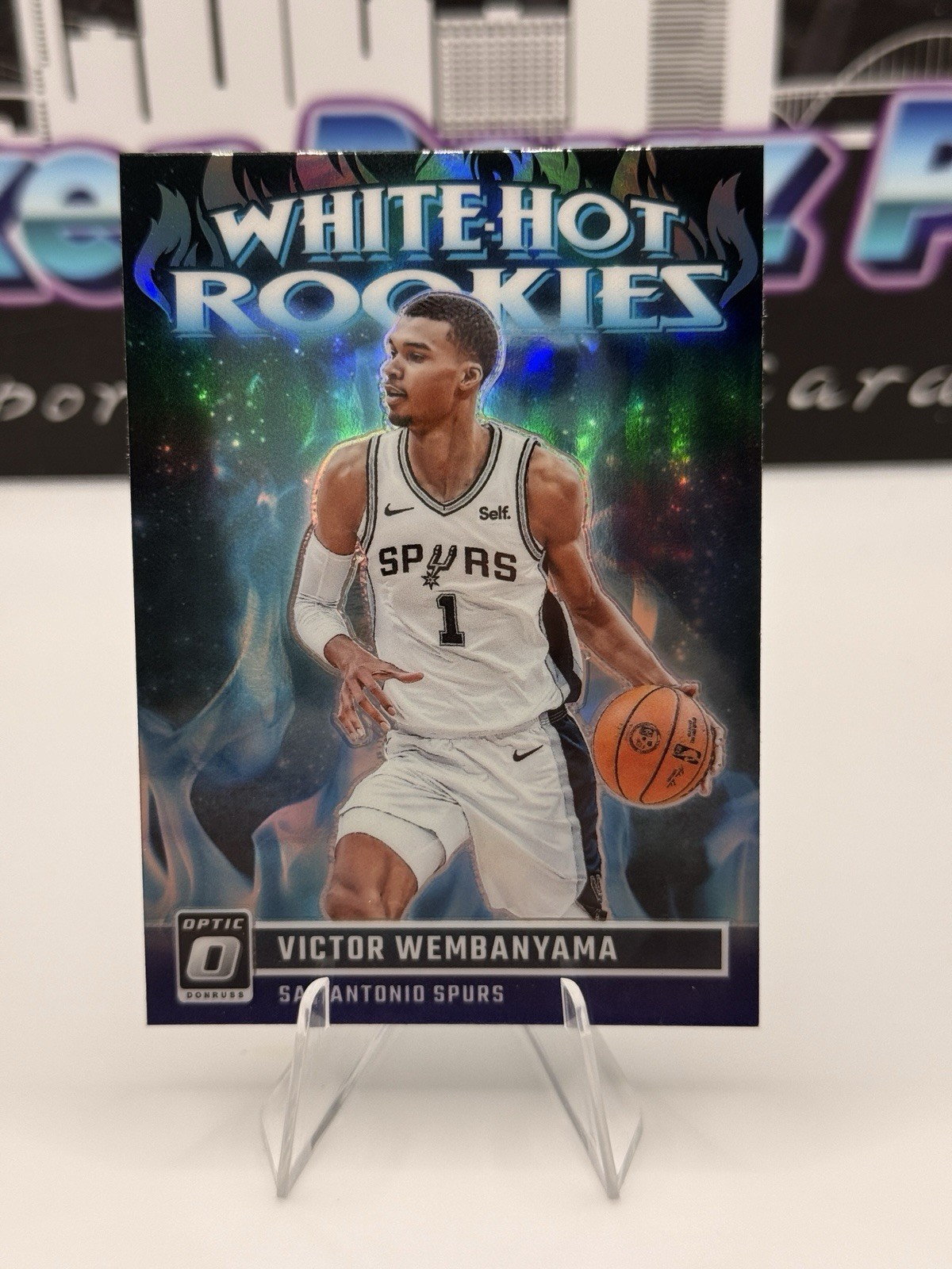 2023-24 Panini Donruss Optic Victor Wembanyama #2 RC White Hot Rookies Holo