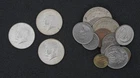 (1) 1964 and (2) 1969  Kennedy Half Dollars  Circulated Plus Foreign Coins Lot