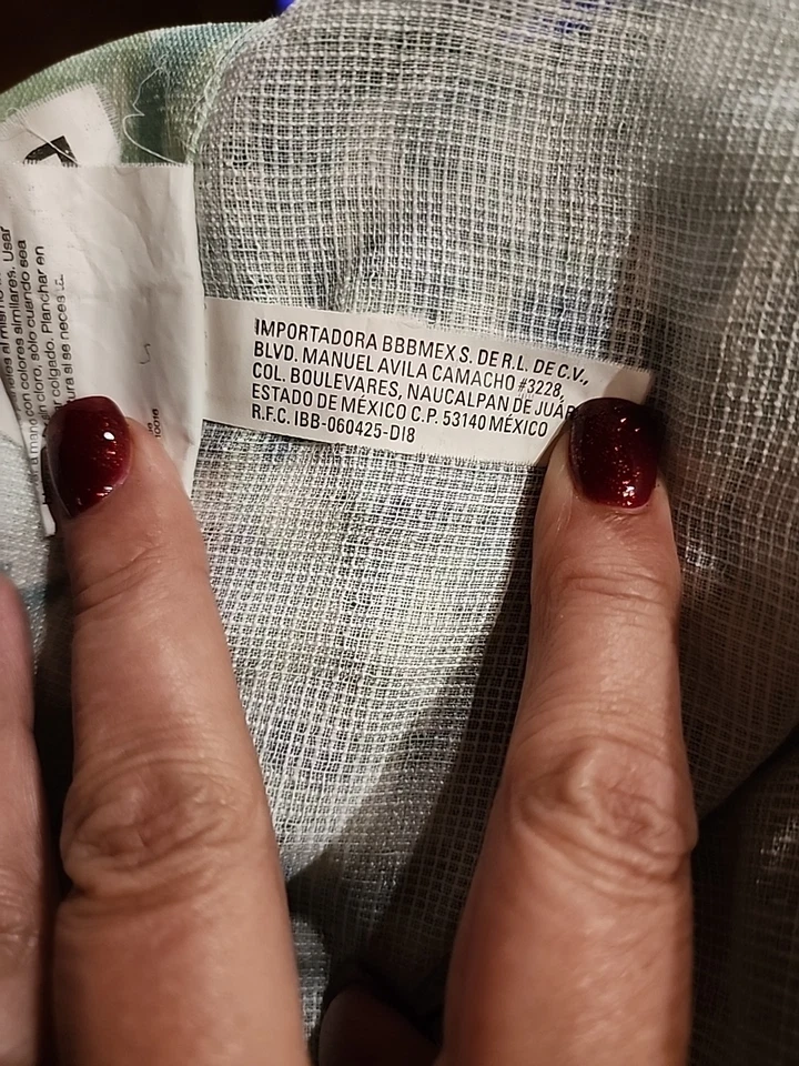 DKNY Floral Fields 4 Window Curtain Panels Blue Green White Yellow- 50 x 84” - Image 4 of 4