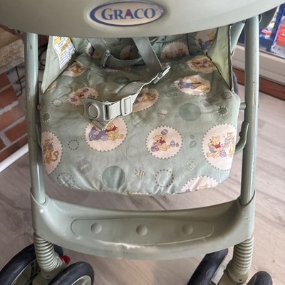 Vintage Green winnie the pooh stroller Graco Brand With Under Basket And  Shade | eBay