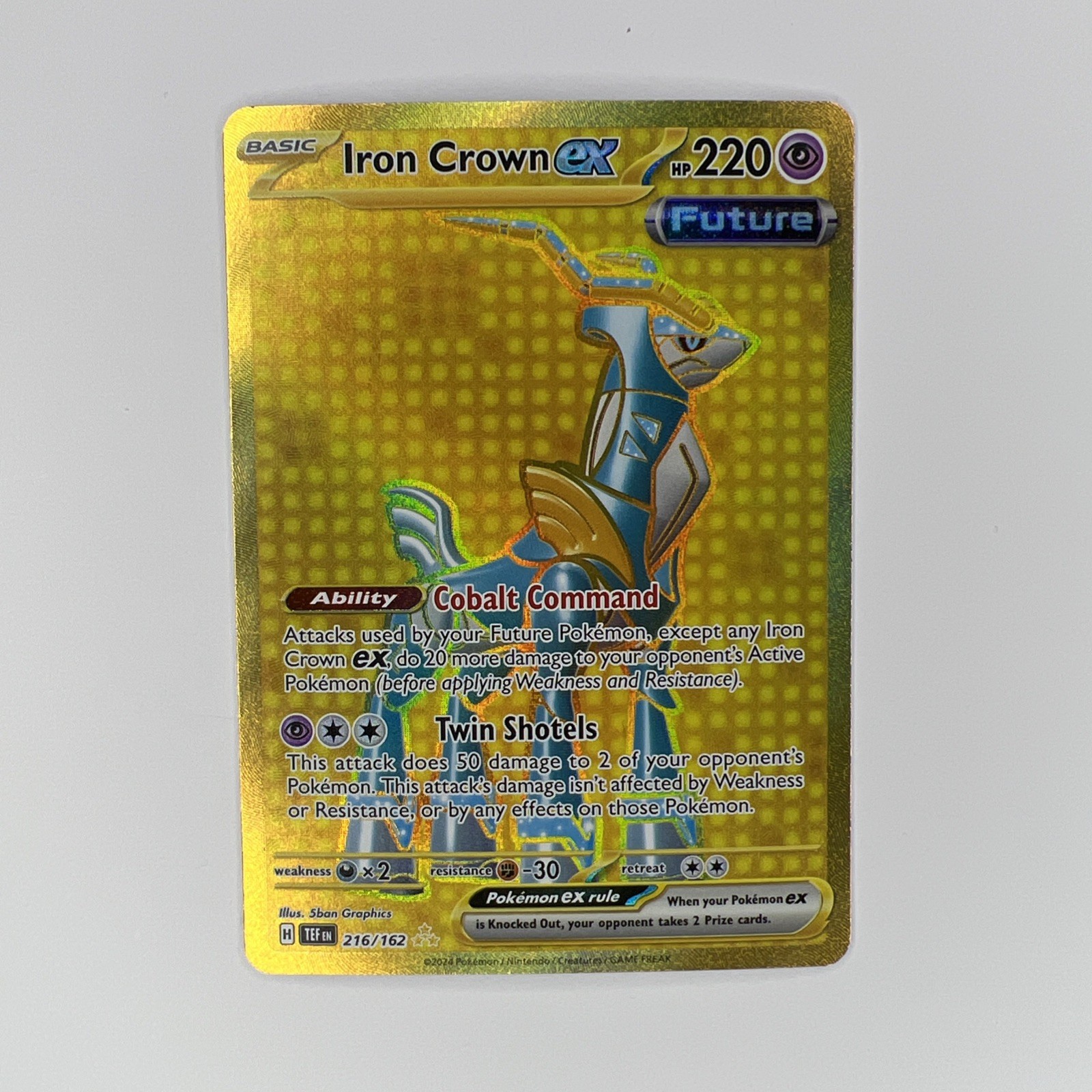 Iron Crown ex - Hyper Rare SV05: Temporal Forces 216/162 NM