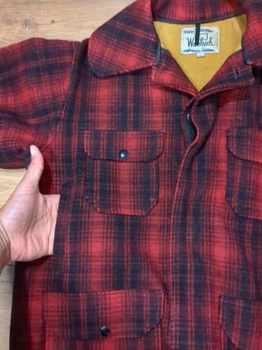Vintage Woolrich Wool Hunting Jacket Buffalo Plaid Coat Mackinaw 1960's Size 42 - Picture 14 of 19