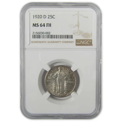 1920 D Standing Liberty Quarter MS 64 FH NGC Silver SKU:I19898