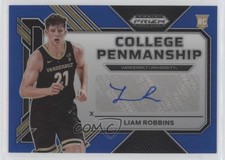 2023 Panini Prizm Draft Picks College Penmanship Blue /149 Liam Robbins Auto 5ub