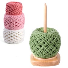 Wooden Yarn Holder for Knitting and Crocheting, Easy Install and Operate Yarn...