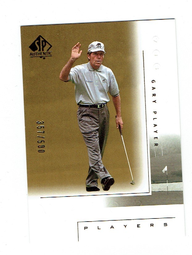 Gary Player 2001 Upper Deck UD SP Authentic Gold #113 357/500