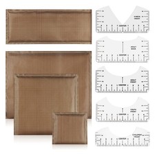 2X(Heat Press Set, 4 Sizes Heat Pressing Transfer Pillow and 5pcs6947