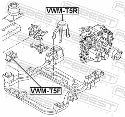 Für FEBEST VWM-T5F FRONT ENGINE MOUNT