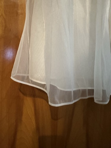 Vintage 1950/60s Gotham Lingerie Chiffon / Nylon Dual Layer Robe White - Picture 6 of 12