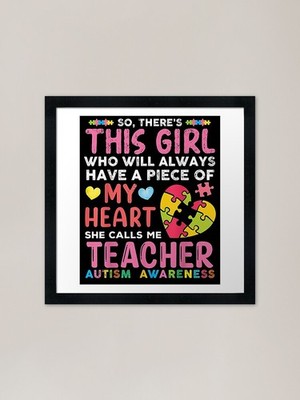 There's This Girl She Calls Me Teac Gerahmtes Wandbild Poster Leinwanddruck Bild