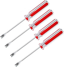 4 Pack Tack Lifter Tack Puller Nail Puller,U Tip Nail Staple Rivet Staple