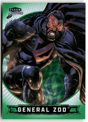 2025 Fleer Brilliants Superman Green Kryptonite 288/499 #72 General Zod