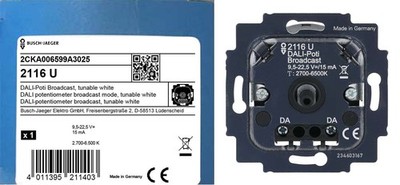 Busch-Jaeger Dimmer 2116 U DALI Potentiometer-Einsatz tunable white Drehdimmer