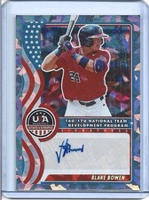 2025 Panini Stars & Stripes - Team Signatures Crystals Blake Bowen Auto /25