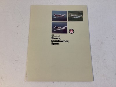 Beechcraft Prospekt Sierra/Sundowner/Sport original 6-seitig 10/1976 selten !