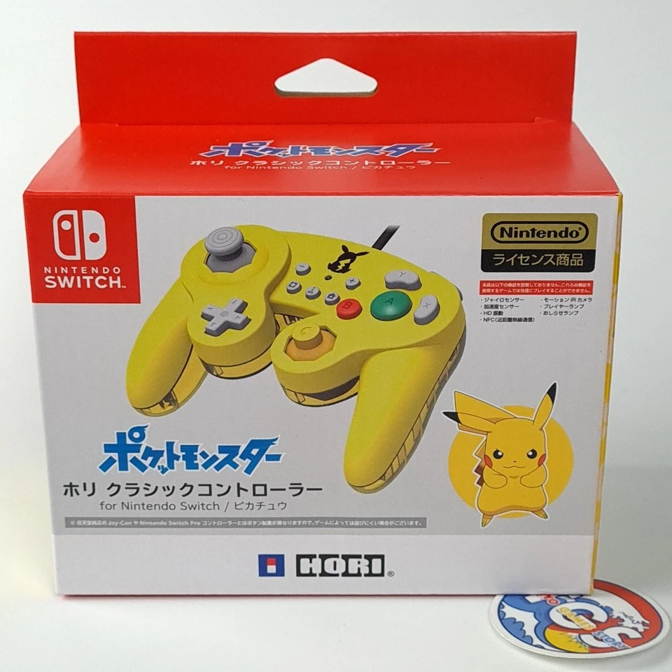 Pikachu Classic Controller for Nintendo Switch Manette Gamecube Japan Hori Offic - Image 2 of 4